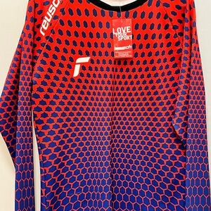 Reusch Orange and Blue Long Sleeve Adult Goalie Shirt